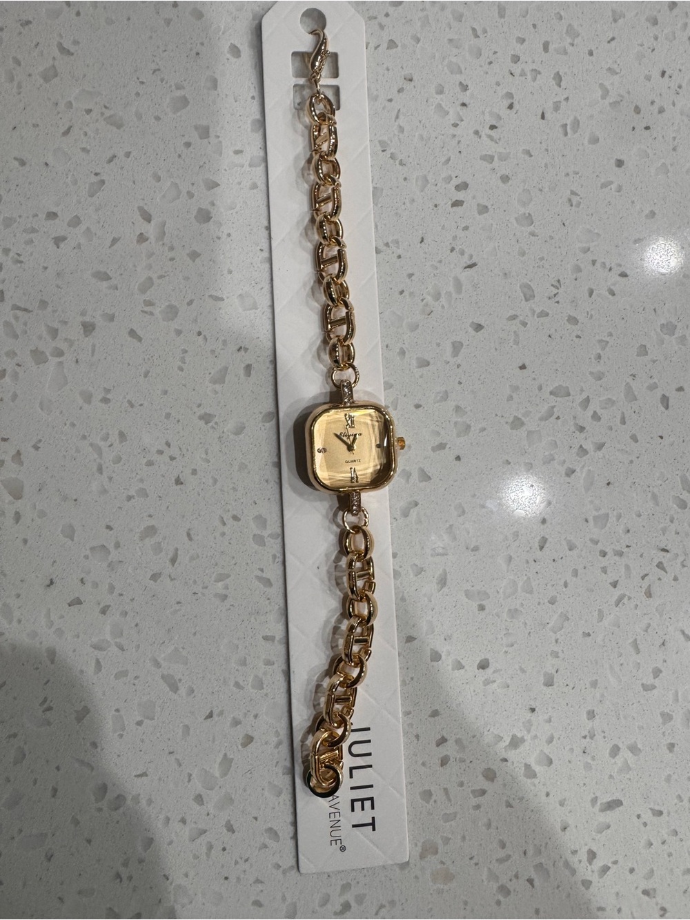 Gold Link Bracelet Watch by Juliet Avenue